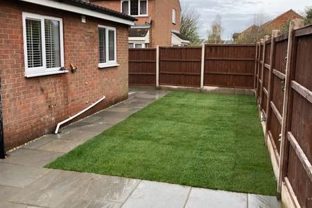 Garden transformation in Biggleswade Beds. 